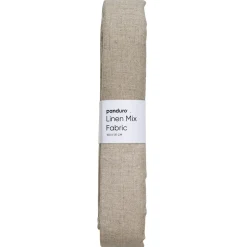 Afklippet stofstykke af hørmix 100×137 cm naturfarvet
