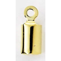 Afslutningshylster 4 mm guldf.
