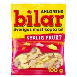 Ahlgrens Biler Syrlig Frugt 130 gram