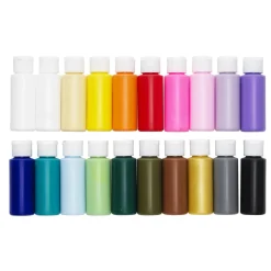 Akrylfarve i en bred serie farver til børn og unge kunstnere, hele 20×59 ml hobbyfarve!