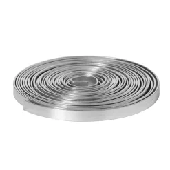 Aluminiumsbånd sølvfarvet, længde 3 meter, bredde 5 mm