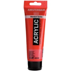 Amsterdam Acrylic akrylfarve 120 ml Pyrrole Red 315