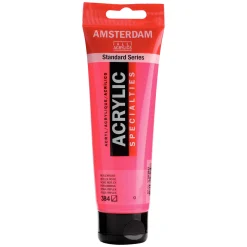 Amsterdam Acrylic akrylfarve 120 ml Reflex Rose 384 UV, UV-färg