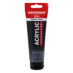 Amsterdam Acrylic akrylfarve 120 ml Metallic Black 850