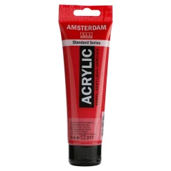 Amsterdam Acrylic akrylfarve 120 ml Transparent Red Medium 317