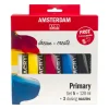 Amsterdam Acrylics Set - 5 x 120 ml + 3 stk. doseringsmundstykke