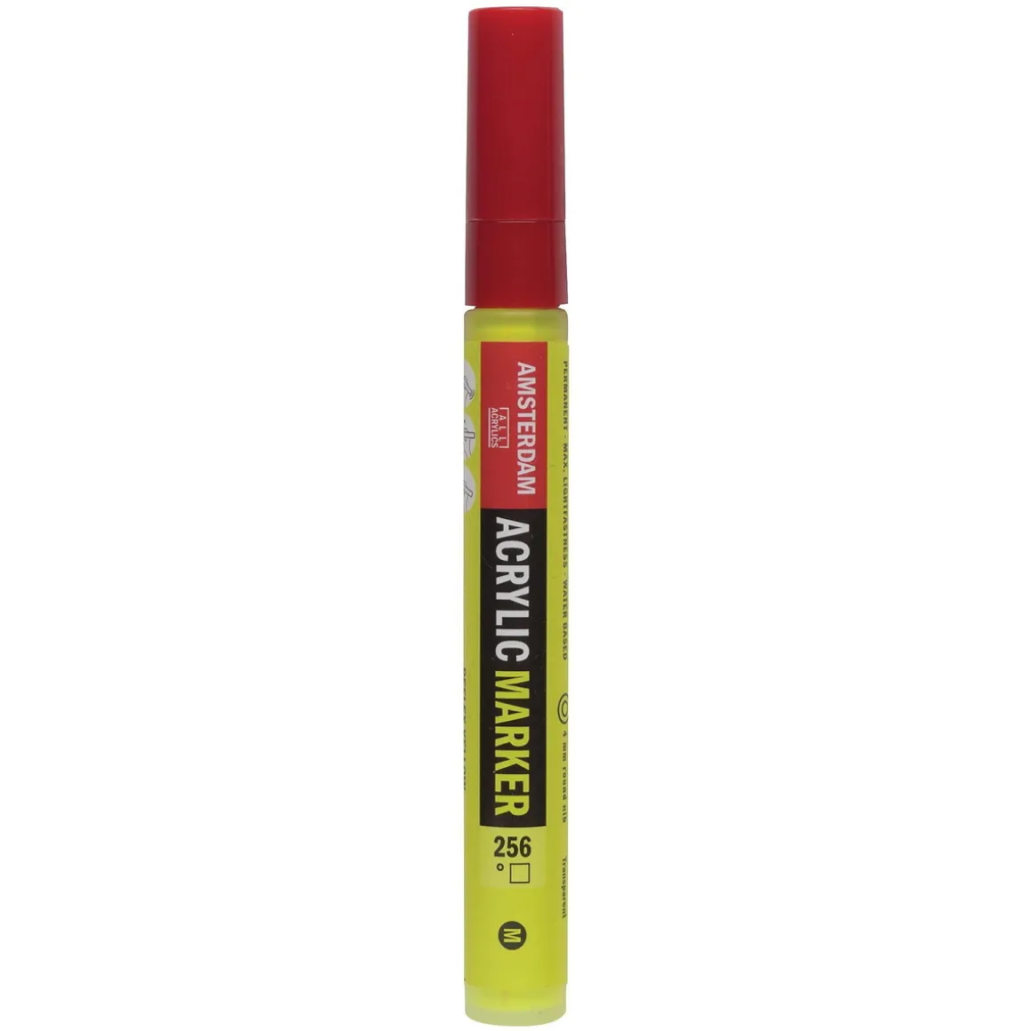 Amsterdam akrylmarker 4 mm Reflex Yellow – 256 – UV. UV-farve