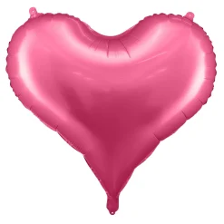 Ballon 61×53 cm – cerise hjerte, perfekt til valentinsdag