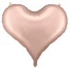 Ballon 61×53 cm – roséfarvet hjerte, perfekt til valentinsdag