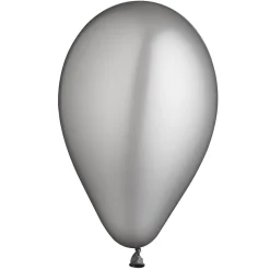 Balloner Ø26cm sølv 12 stk