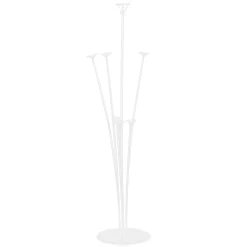 Ballonstativ, ballonholder af transparent plast, 7 pinde, samlet højde 72 cm