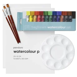 Beginners Watercolour Kit, alt til nybegynderen, som vil begynde at male akvarel