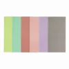 Bivoksplader til lysfremstilling, 6 stk. ark i lyse og livlige pastelfarver – 19,5×34 cm