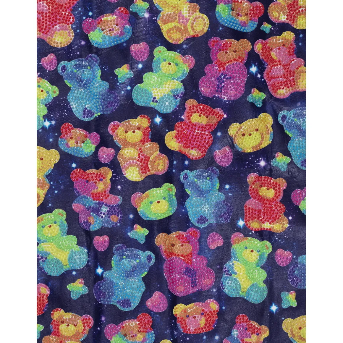 Bling Dots, diamond painting til børn 8+ år, selvlysende bjørne! 30×40 cm