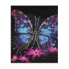 Bling Dots Glow, diamond painting til børn selvlysende sommerfugl 33×40 cm