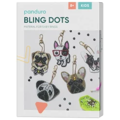 Bling Dots Kit, lav 5 helt vildt søde og sjove hunde med perler!