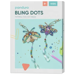 Bling Dots Kit, lav 2 smukke natsommerfugle med gnistrende perlehaler!