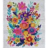Bling Dots XL, diamond painting for børn 6+ år farvestrålende blomsterbuket 33x40 cm