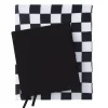 Bogomslag af stretchstof, beskyttelsesomslag til bøger – ternet 2-pak, 18×33 & 23×27 cm