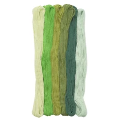 Broderigarn grøn 6 stk./8 m