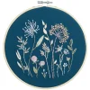 Broderisæt Engblomster Ø20 cm – alt til at brodere smukke blomster