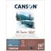 Canson Mi-Teintes Velvet pastelblok Cool Tones, 24×32 cm, 12 ark, 430 g/m²