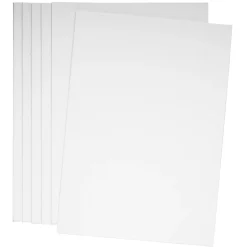 Canvas Panel – 6 stk. hvide malerlærreder A4 (210×297 mm), 3 mm tykkelse