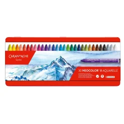 Caran d'Ache Neocolor II - 30 vandopløselige akvarelkridt i topkvalitet