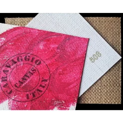 Caravaggio malerlærred 508, 210 cm bredt, 100% jute, ekstra grov struktur, 500 g/m²