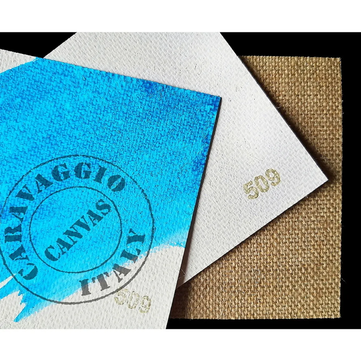 Caravaggio malerlærred 509, 210 cm bredt, 100% hør, grov struktur, 430 g/m²