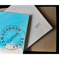 Caravaggio malerlærred 501, 210 cm bredt, 75% bomuld, 25% polyester, medium struktur, 330 g/m²