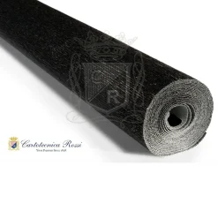 Cartotecnica Rossi crepepapir 919 – sort metallic, 140 g rulle (112 g/m²) a 50×250 cm