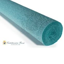 Cartotecnica Rossi crepepapir 17E3 – turkisblå, 180 g rulle (144 g/m²) a 50×250 cm