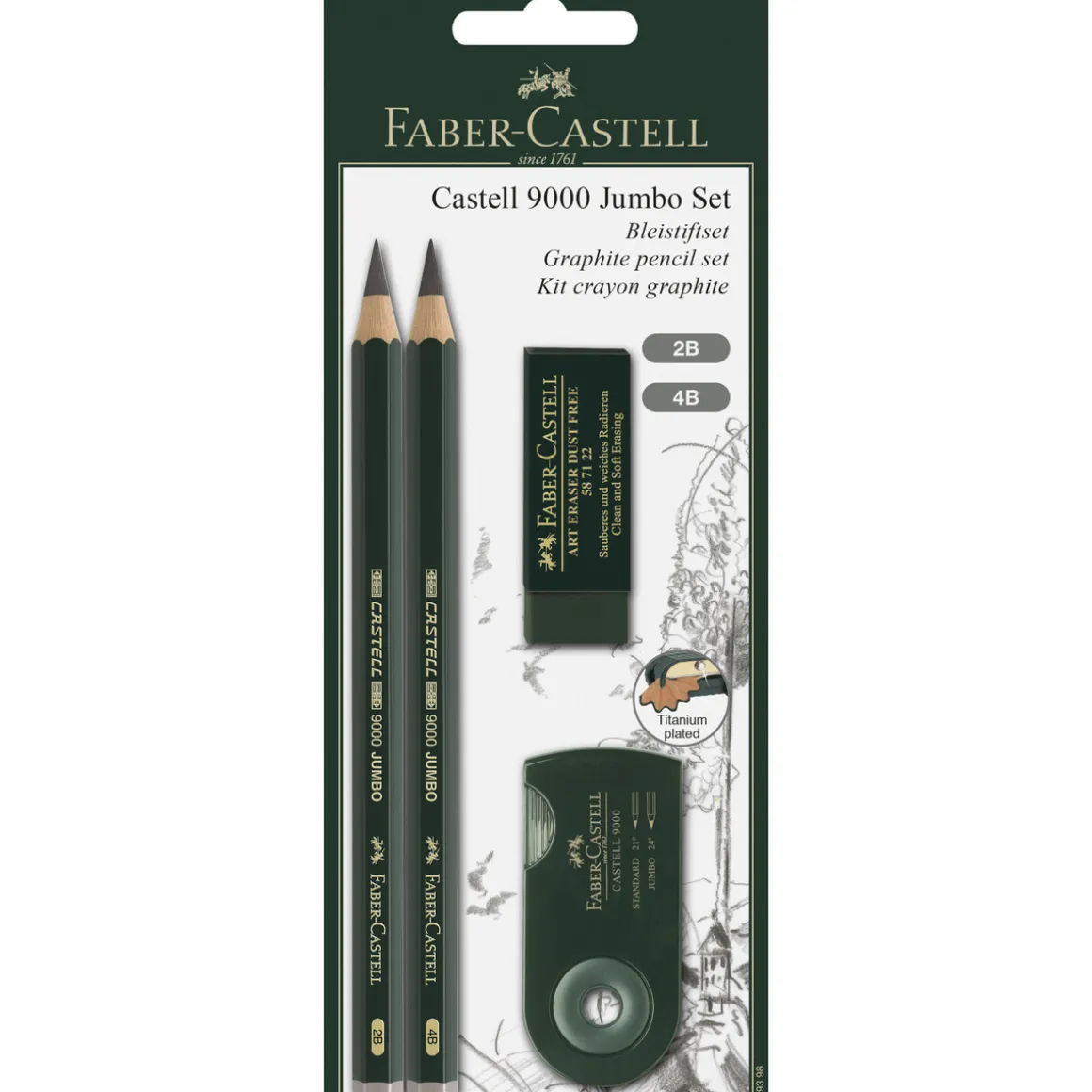 Castell 9000 Jumbo sæt 4 dele