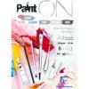 Clairefontaine Paint ON Multi Techniques blok A4 (210×297 mm), 24 ark i 6 forskellige farver, 250 g/m²