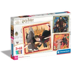 Clementoni puslespil 3-in-1 – Harry Potter, 3×48 brikker, 3 puslespil, som bliver 21×20,5 cm hver