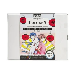 ColoRex Manga Discovery Kit – 4×20 ml akvarelblæk, 4 markers + tilbehør