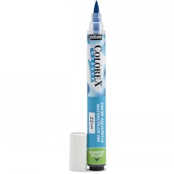Colorex Marker Cyan – marker med akvarelblæk og penselspids