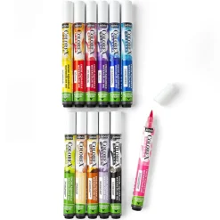 Colorex Marker Set Essentials 12 – markers med akvarelblæk og penselspids