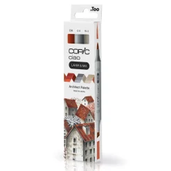 Copic Ciao markers med dobbeltspids, 3-pak – Architect palette