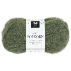 Dale Multi Popkorn fra House of Yarn, 50 g mosgrøn – alsidigt effektgarn