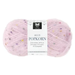 Dale Multi Popkorn fra House of Yarn, 50 g rosa – alsidigt effektgarn