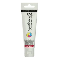 Daler-Rowney System3 Heavy Body akrylfarve 59 ml – Cadmium Red Deep Hue 504