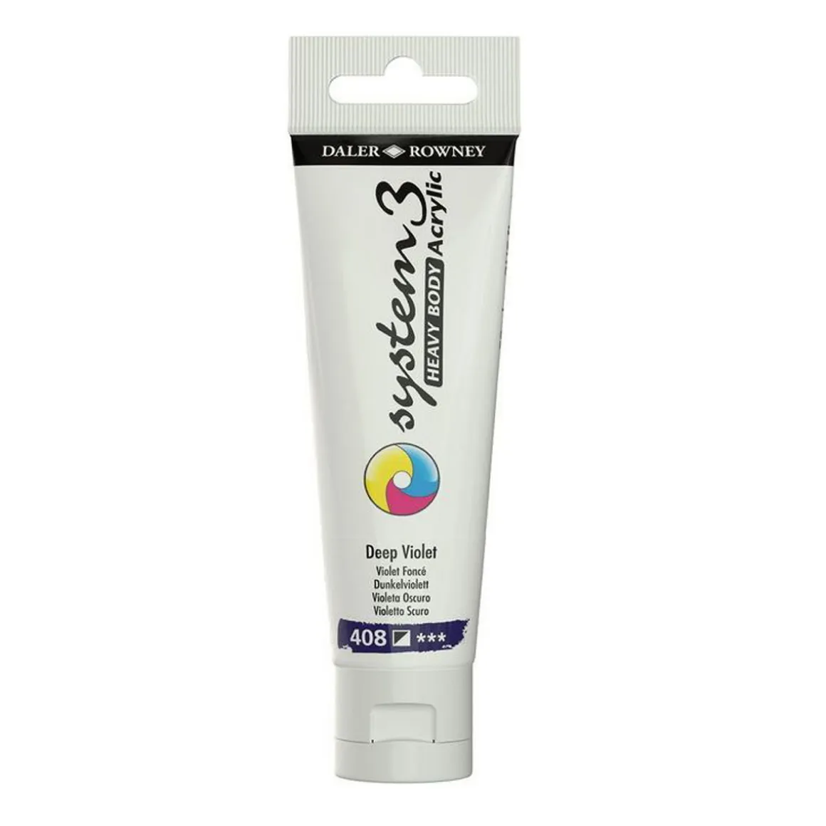 Daler-Rowney System3 Heavy Body akrylfarve 59 ml – Deep Violet 408