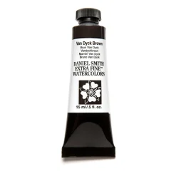 Daniel Smith akvarelfarve 15 ml Van Dyck Brown