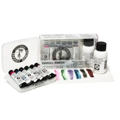 Daniel Smith Mineral Watercolour Mixing Kit – 6x5 ml akvarelfarve, grunding & vejledning