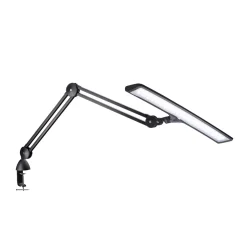 Daylight Lumi E35501, sort bordlampe med 51 cm bredt lampehoved, CRI 95+