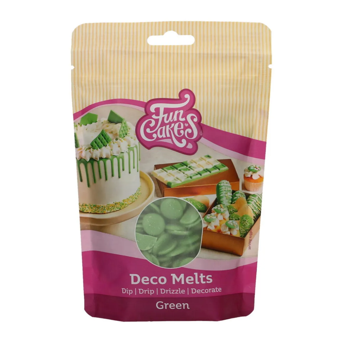 Deco Melts kagedekoration 250 g grøn