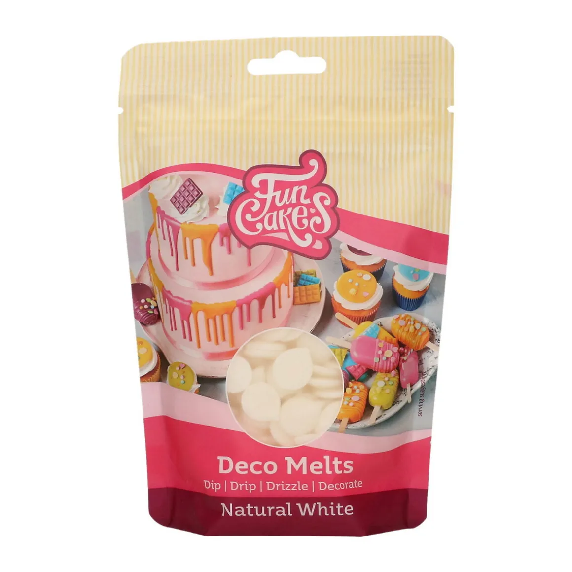 Deco Melts kagedekoration 250 g hvid