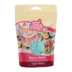 Deco Melts kagedekoration 250 g lyseblå